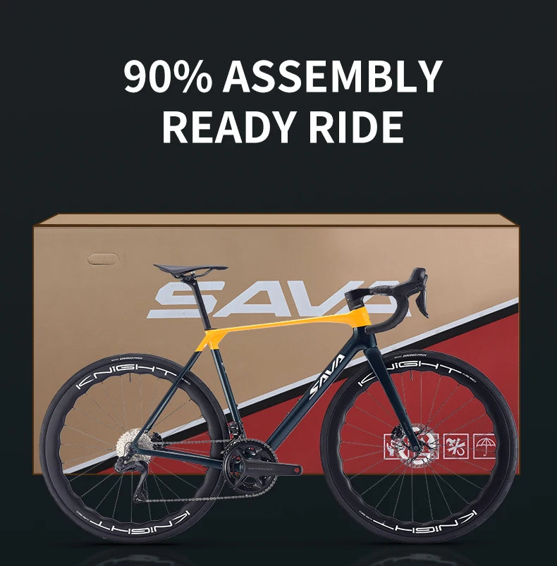 SAVA AEROX SLR8 Full Carbon Fiber Electronic Shift Road Bike Racing Road Bike 7.3kg with SHIMAN0 ULTEGRA 8170 Di2 Kit.