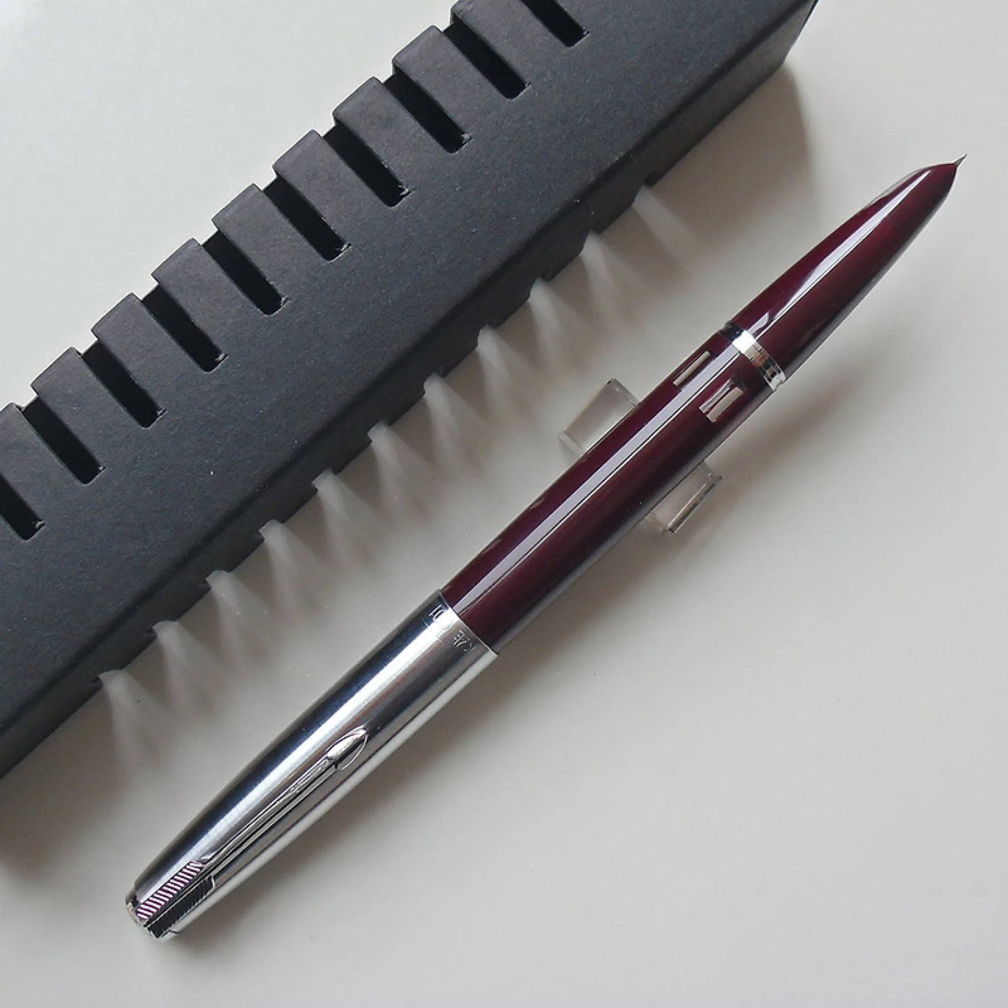 1Pc 138mm Wing Sung 601 Steel Cap Vacumatic Fountain Pen F Nib 0.5mm Ink Pen With Box