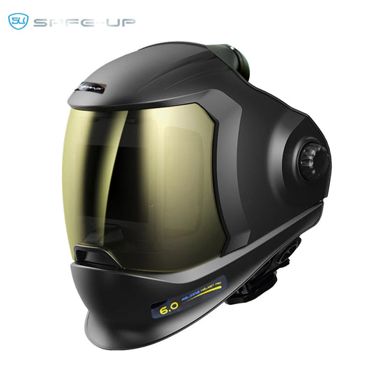SAFEUP CE 1/1/1/1 Professional Welding Helmet Powered Air Purifying True Color Auto Darkening Welding Masks Dust Removal