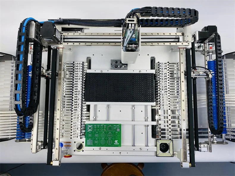 Q2S Dual 6 Heads 54 Bits Full Vision Desktop Automatic SMT Pick and Place Machine Chip Mounter