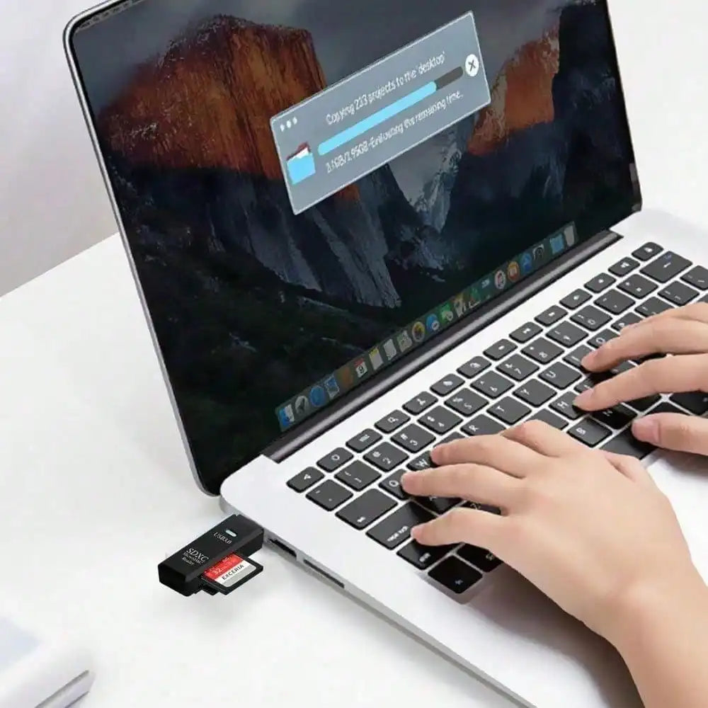 USB3.0 Micro SD Card Reader, 5Gbps 2-in-1 SD Card Reader to USB Adapter, Micro SDHC and UHS-I Cards