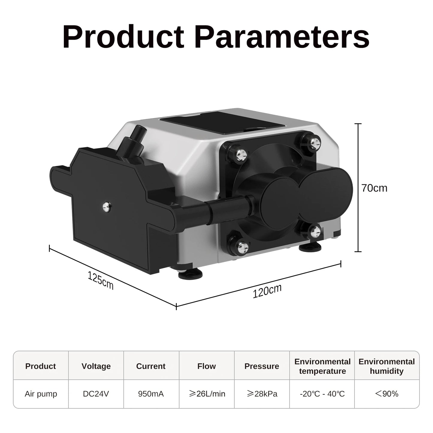 LASER TREE Air Assist Compressor DC 24V Laser Air Assist Pump for Laser Cutter and Engraver Adjustable 10-30 L/Min