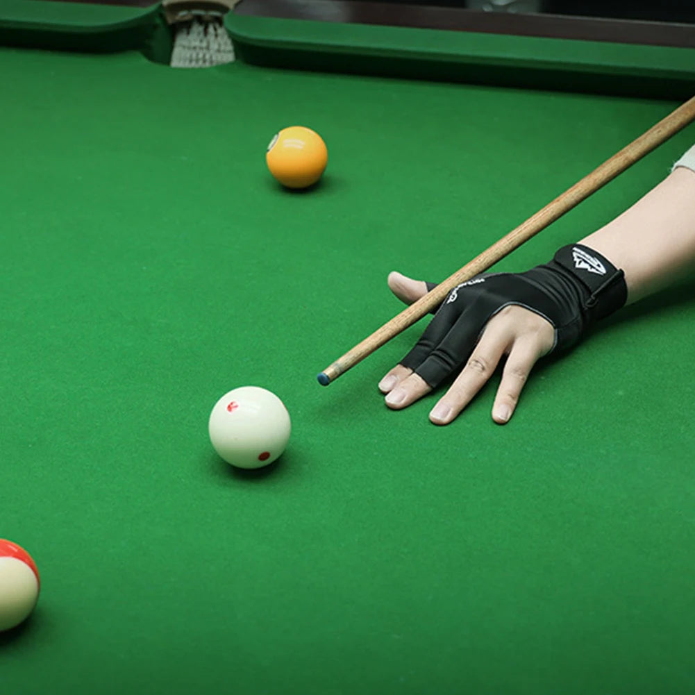 Billiards Glove Left Hand Anti-Slip 3 Finger Snooker Billiard Glove Adjustable Snooker Pool Gloves for Men Billiard Accessories