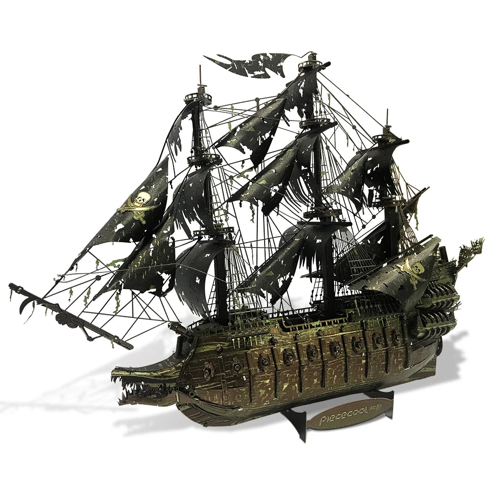 Piececool Model Building Kits The Flying Dutchman 3D Puzzle Metal DIY Set Jigsaw for Adult Gifts