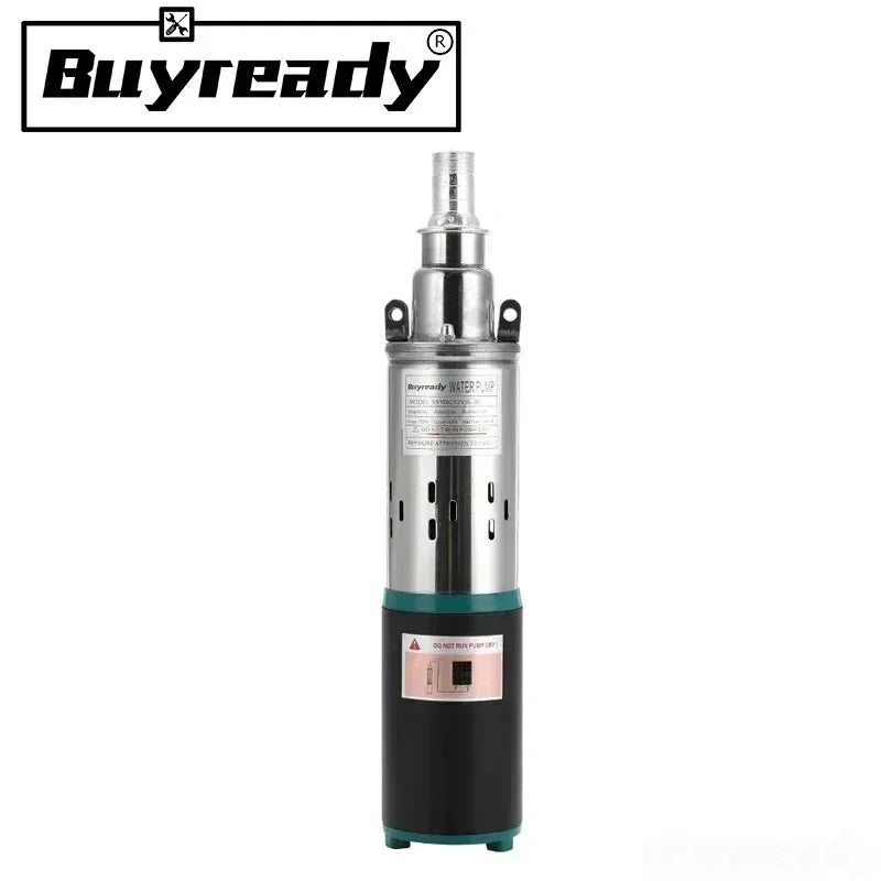Lift=30m-45m 20L/min 9m Wire 12V 24V 36V Solar Pump Deep Well Submersible Water Pump Screw Irrigation Garden Home Agricultural
