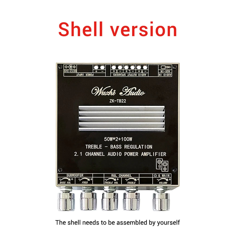 HIFI ZK-TB22/ZK-TB21F TPA3116 50w+50w+100wBluetooth 5.1 Audio Bass Power Amplifier Board Stereo Tweeter Subwoofer With Phone APP
