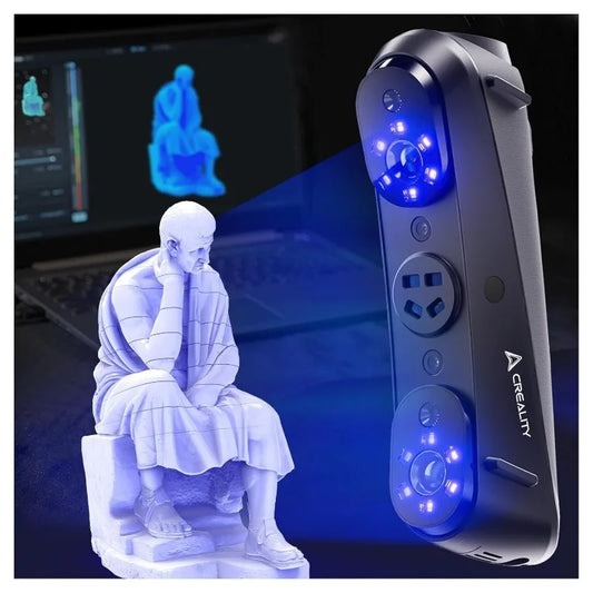 Creality Sermoon S1 High-Precision 0.02mm 3D Scanner 34+7+1 Blue Laser Line/NIR Accuracy 90FPS Deep Hole scanning