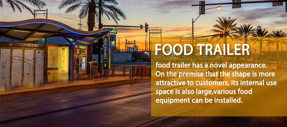 Belyoo Luxury Multifunction Concession Food Trailer Coffee Vending Truck Big Mobile Food Truck Food Trailer for Street Fast Food