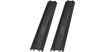 SucceBuy Drop Over Cable Cover Ramp 2,000 lbs/axle Load Capacity Heavy Duty TPR Cable Hose Protector Ramp for Indoor Outdoor Use