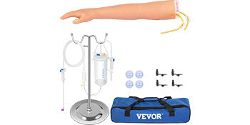 SucceBuy Phlebotomy Practice Kit IV Venipuncture Intravenous Training Simulation Arm Kit for Students Nurses and Professionals