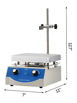 SucceBuy 1000ML Electric Magnetic Stirrer Hot Plate Vortex Mixer Shaker With Stir Bar Medical Bioloicgal Chemical Laboratory