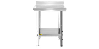 SucceBuy Stainless Steel Kitchen Work Bench Commercial Catering Table Worktable w/Undershelf 330LBS 286LBS for Restaurant Garage