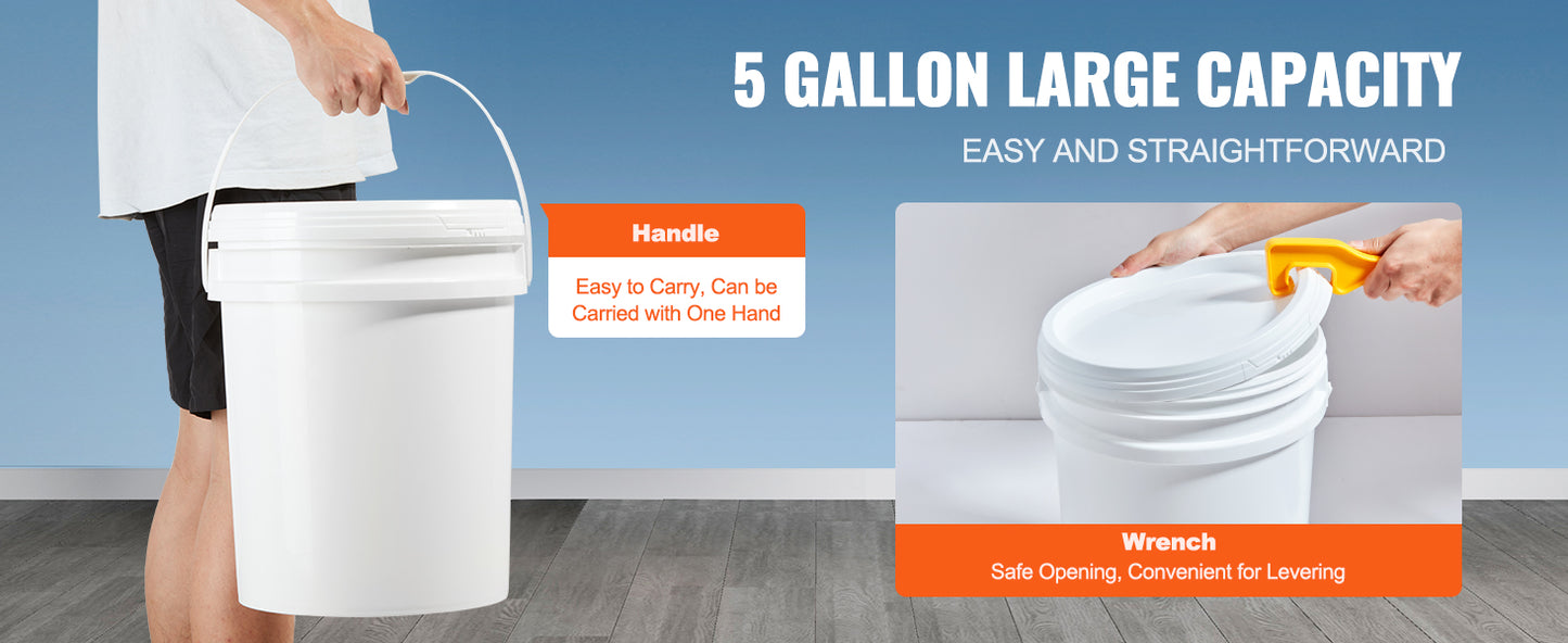 SucceBuy Tankless Water Heater Flushing Kit Includes Efficient Pump & 5 Gallon Pail & 2 Hoses & Descaling Powder Quick Instal