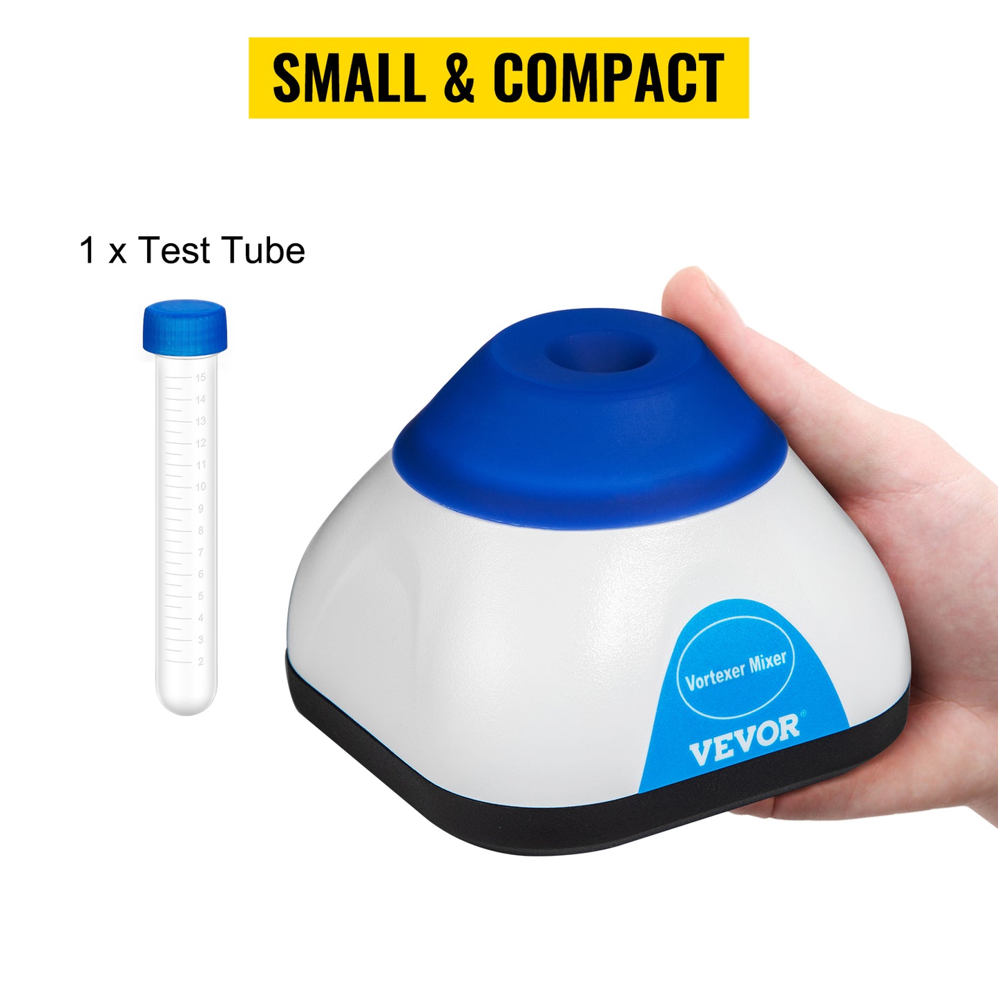 VEVOR Lab Mini Vortex Mixer 3000/6000 RPM Fixed Speed Shaker 50ML Laboratory Equipment Use for Test Tube Tattoo Ink Nail Polish